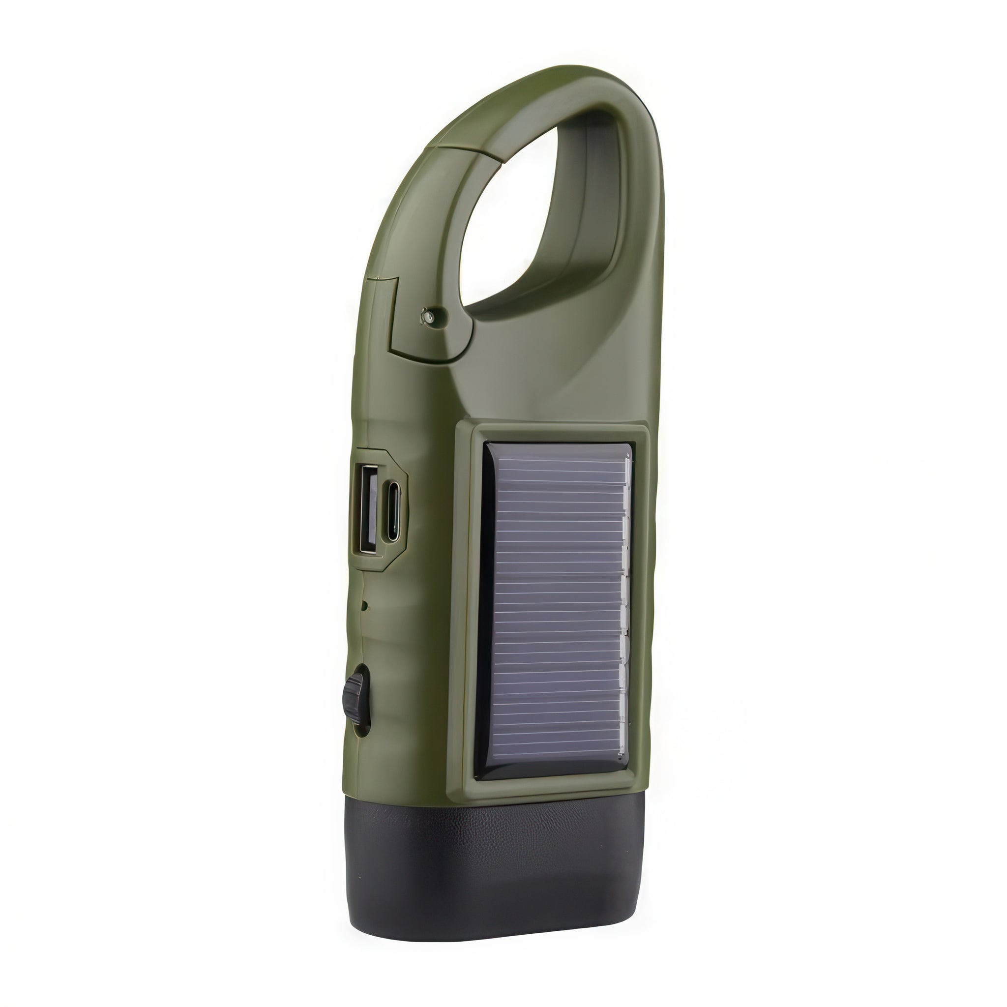 Solar Powered Hand Crank Flashlight with Powerbank, BlueBolt