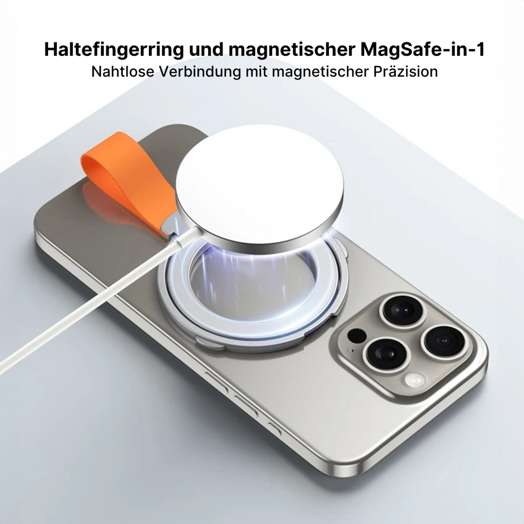 Rotatable Magnetic Phone Holder with Folding Ring