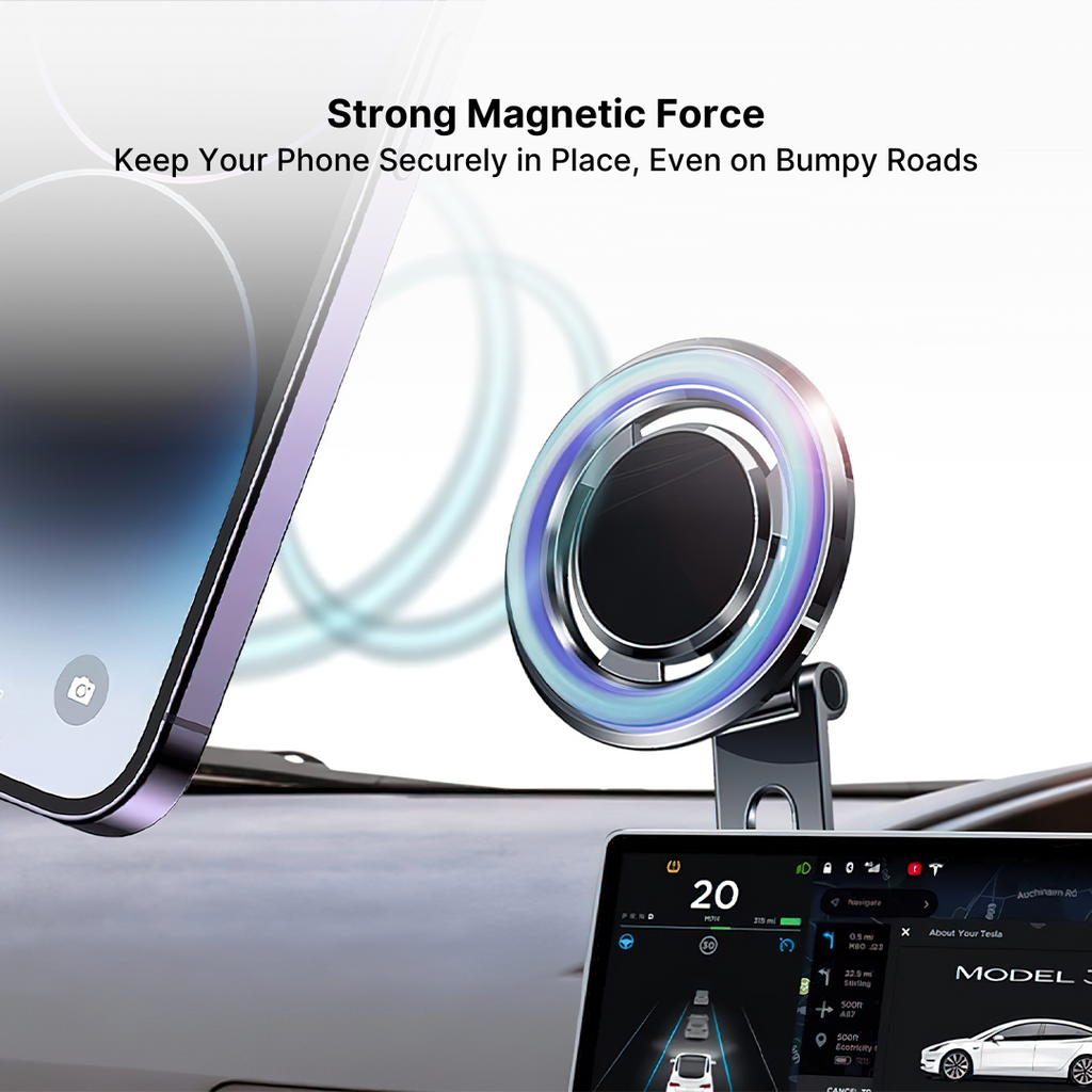 DashGrip Magnetic Car Phone Holder with Adjustable Stand