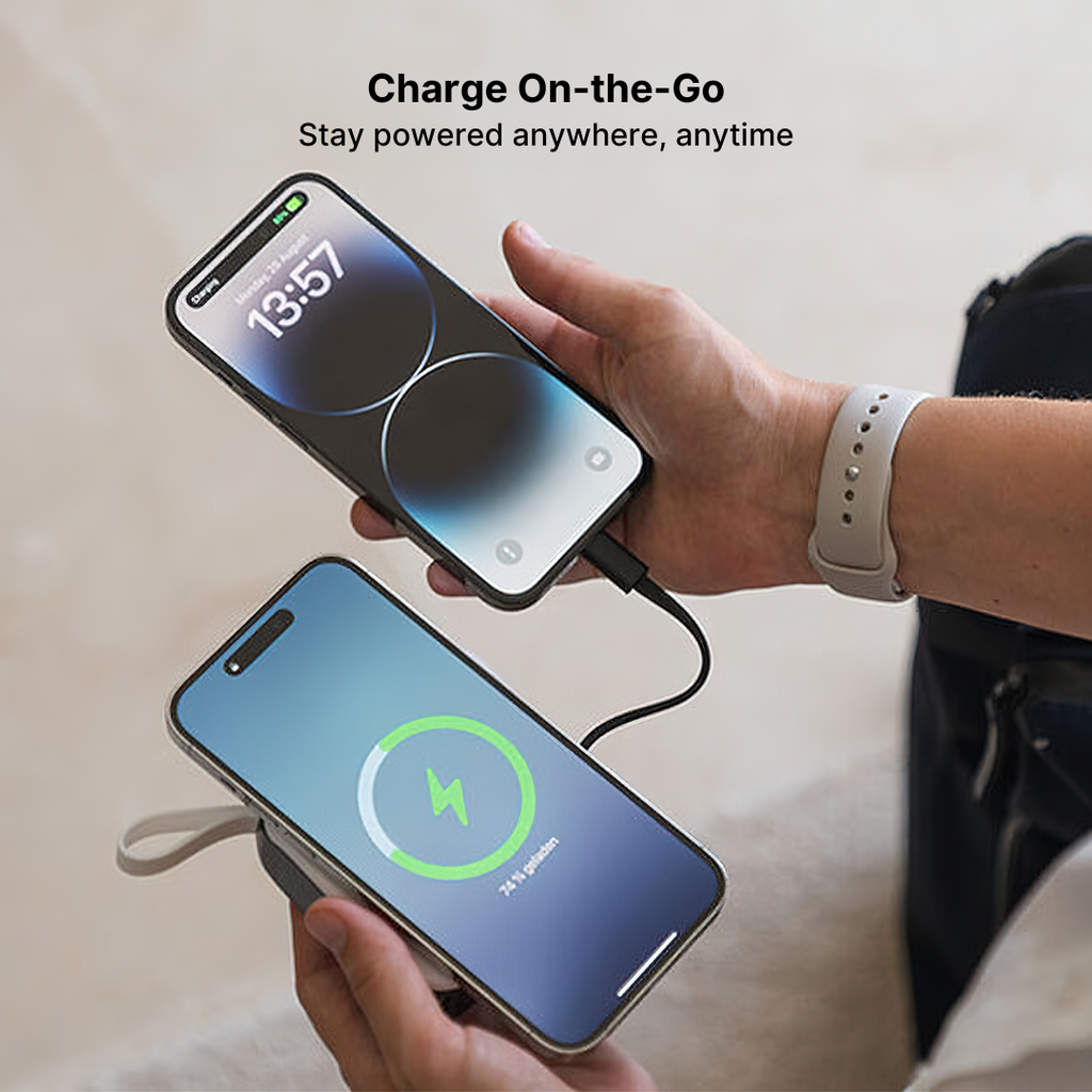 TravelBank 5-in-1 Wall Charger with Wireless Charging Pad and Power Bank
