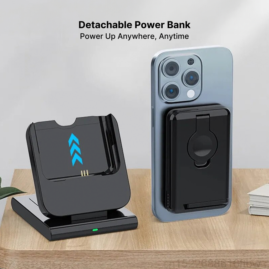 PowerMag 3-in-1 Magnetic Wireless Charger with Stand