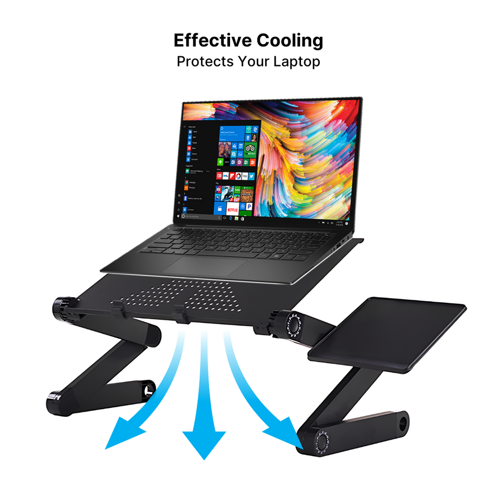 Aluminum Laptop Stand with Adjustable Shelf
