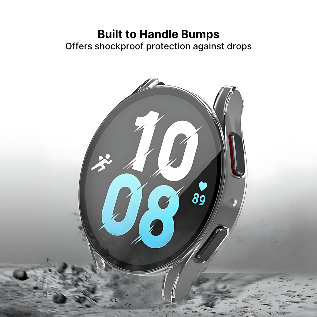 Samsung Galaxy Watch Silicone Sport Band, Tempered Glass
