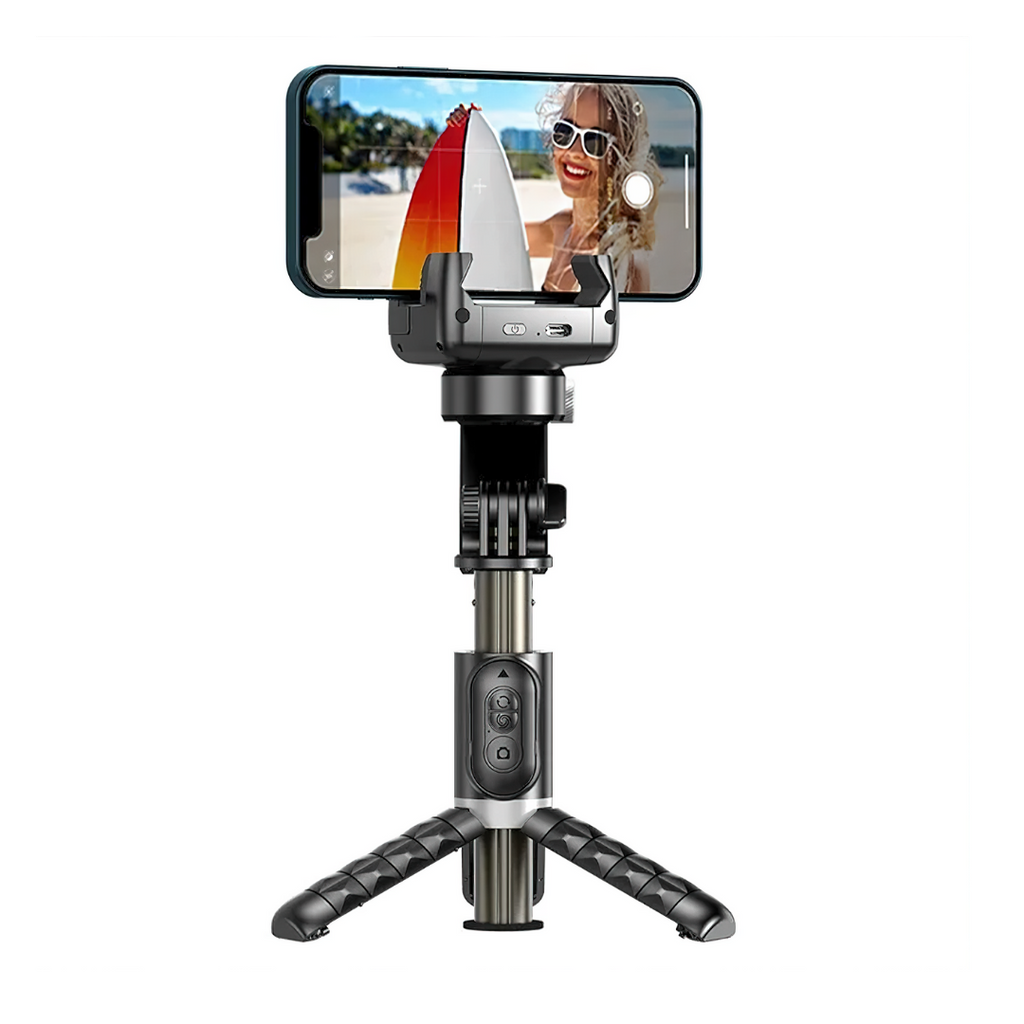 AutoFocus Tripod for Creators (360, Face Tracking, Selfie Stick, Light, Wireless Remote)