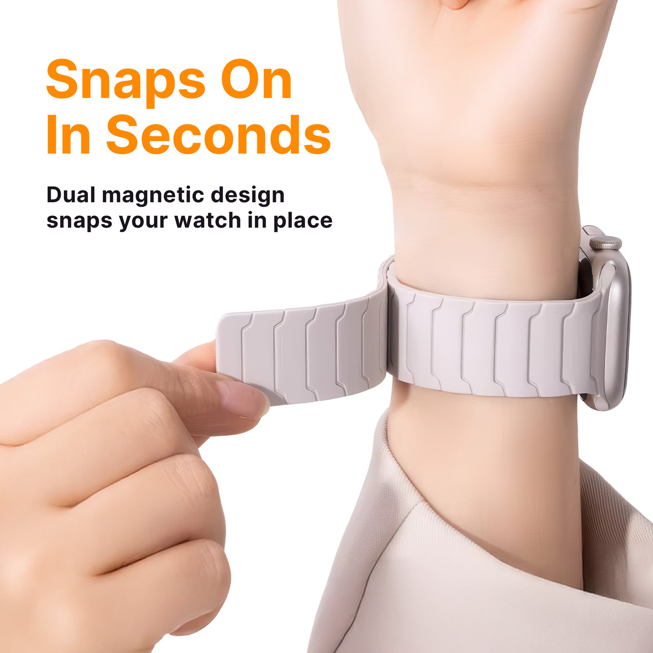 Magnetic Silicone Apple Watch Band