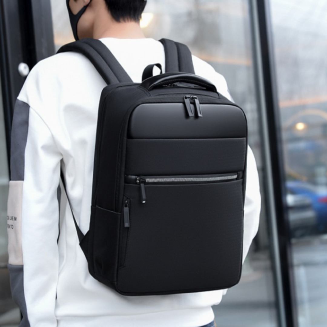 built laptop backpack Nylon Business Backpack with Built-in USB Port