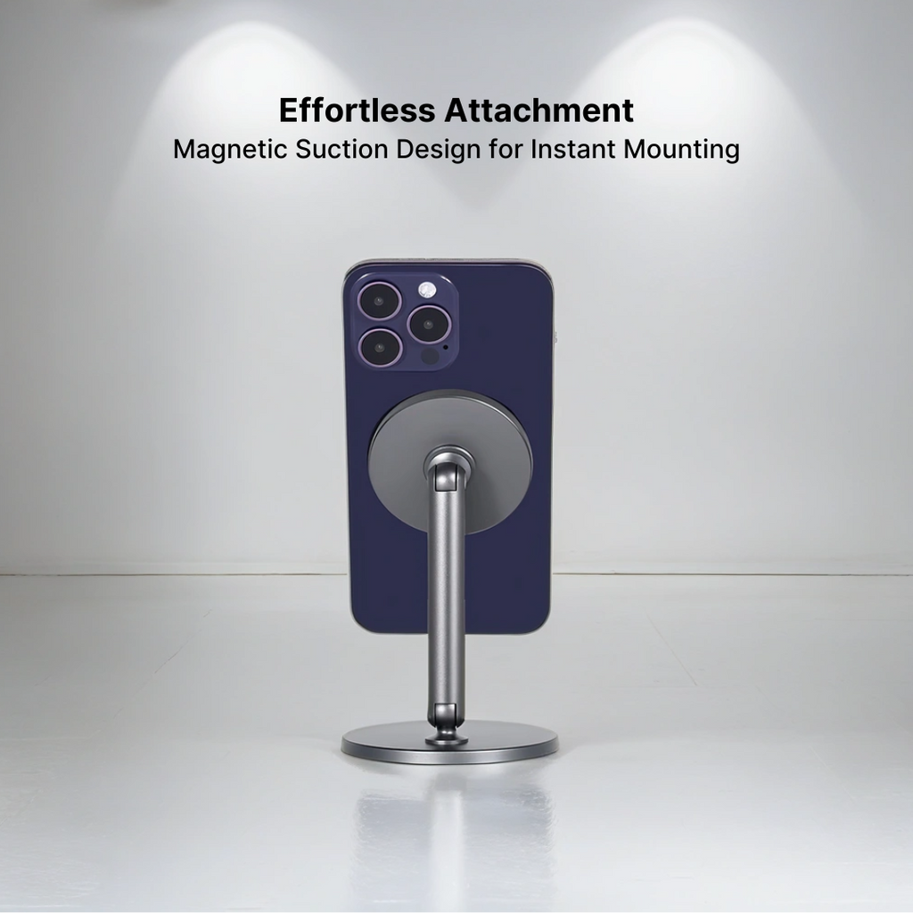 FlexiGrip Portable Magnetic Phone Holder - Adjustable & Foldable