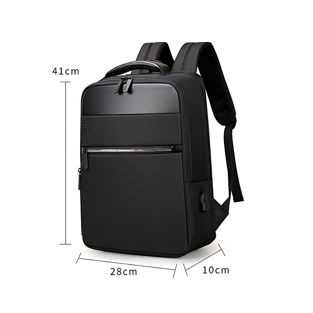 built laptop backpack large Nylon Business Backpack with Built-in USB Port