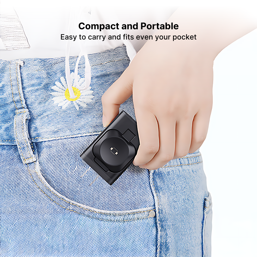 43W Fast Charger – Portable with Foldable Watch Stand