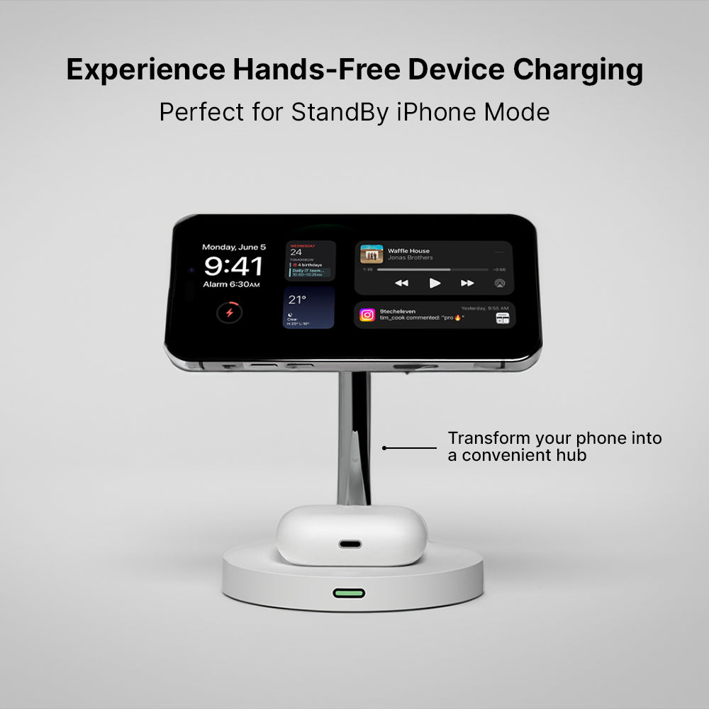 2 in 1 Wireless Charging Station