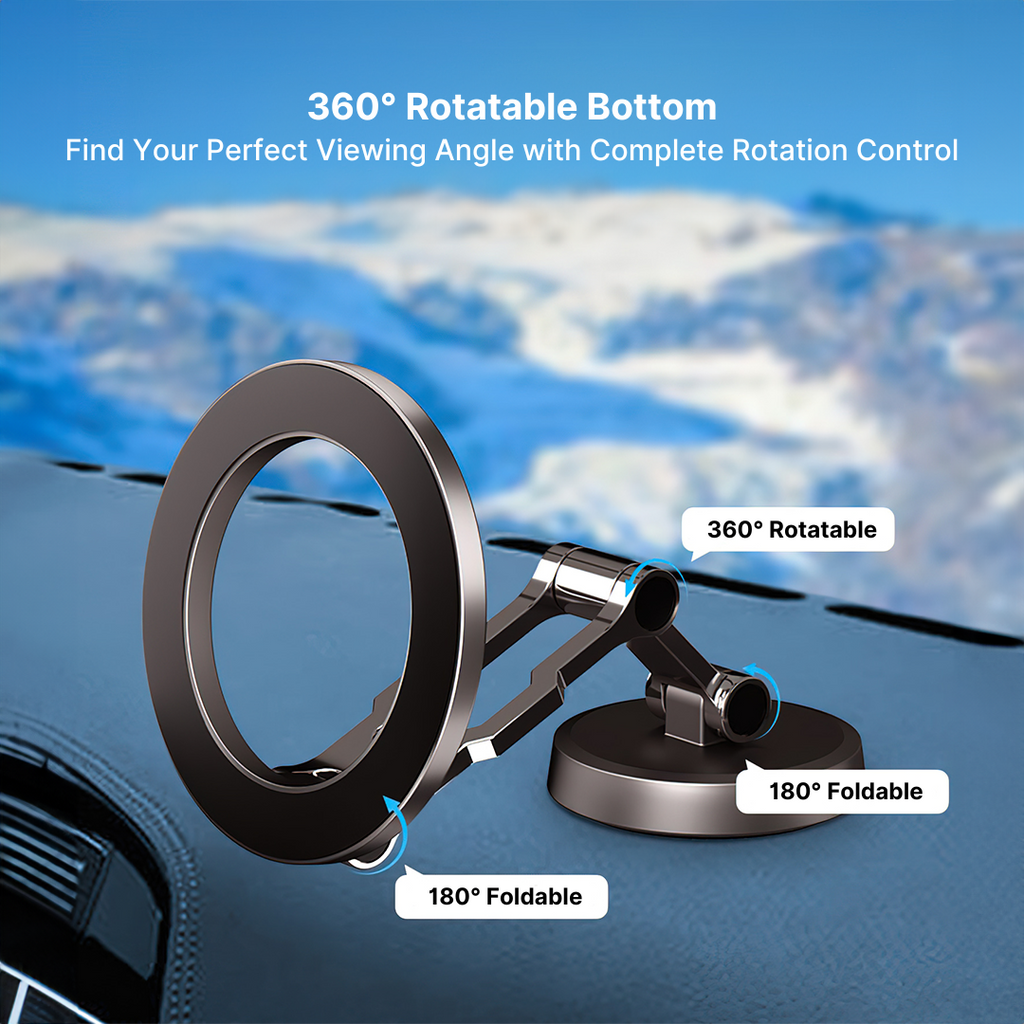 DashGrip Magnetic Car Phone Holder with Adjustable Stand