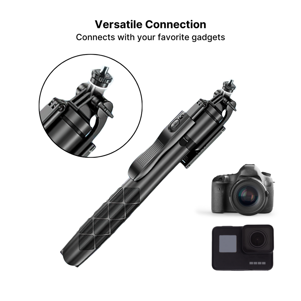 360° Panoramic Handheld Tripod Selfie Stick with Remote Control for Mobile Phones