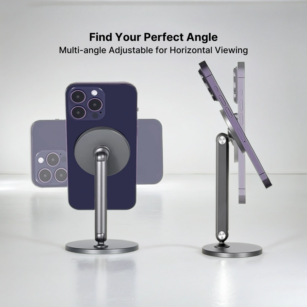 FlexiGrip Portable Magnetic Phone Holder - Adjustable & Foldable