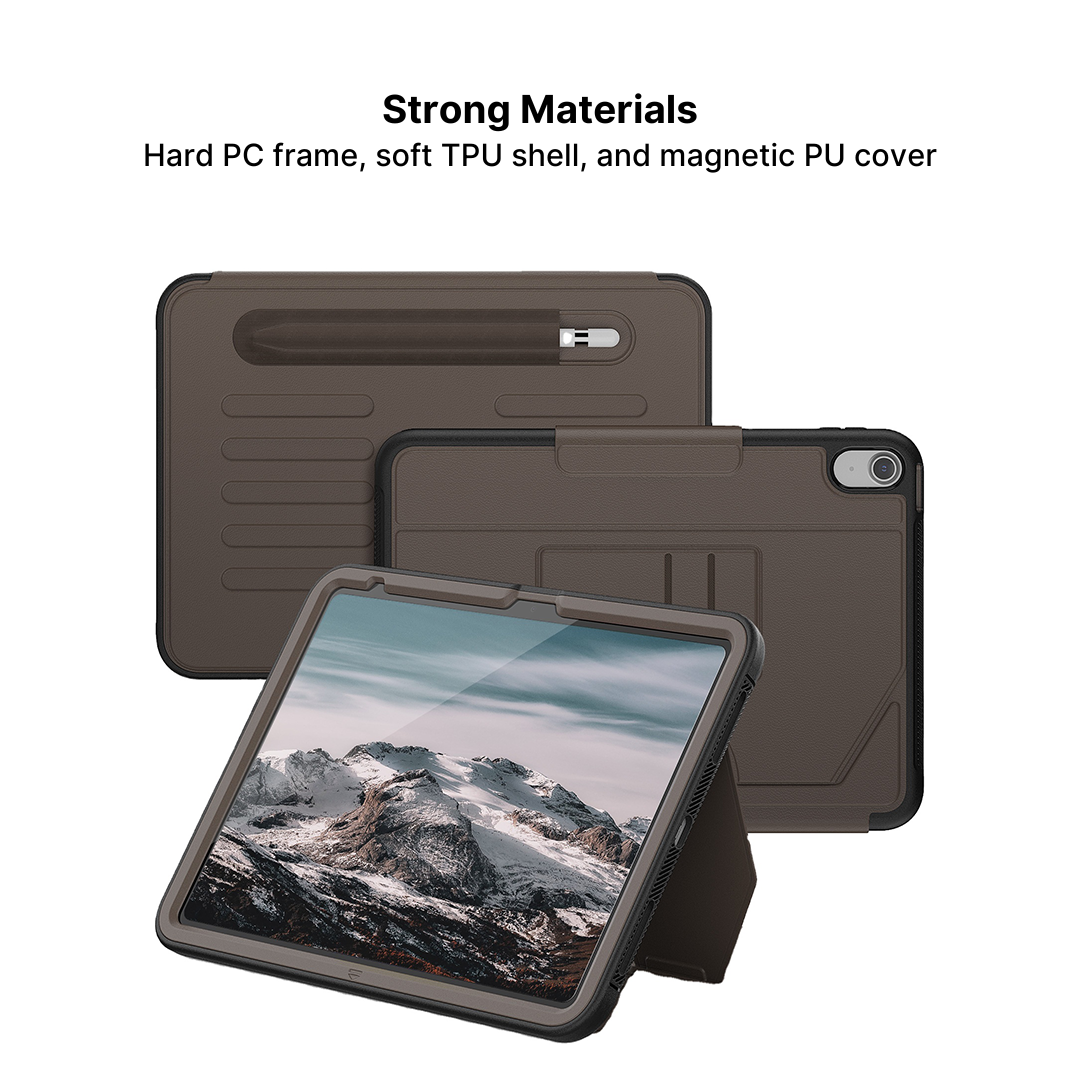 Magnetic Stand Case For IPad 6th/5th Gen & IPad Air 1/2 - Shockproof Rugged TPU Back, Fintie