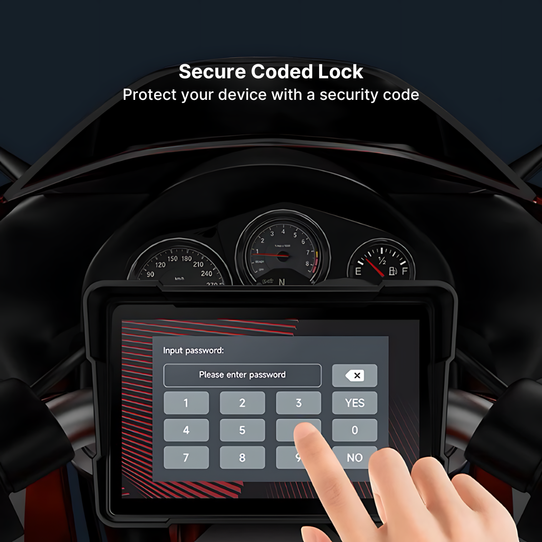 MotoRide Wireless CarPlay Dash Unit for Motorbikes