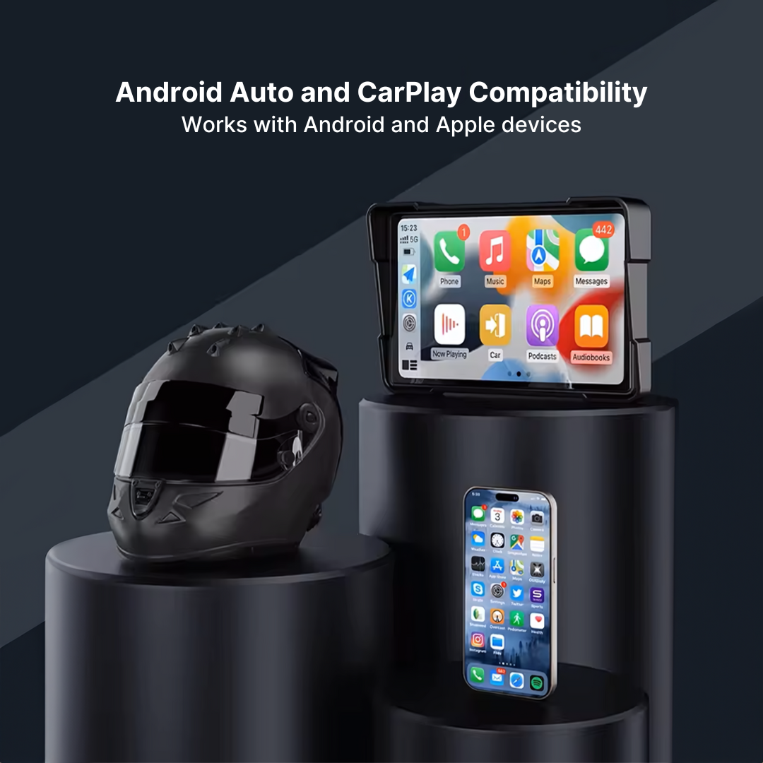 MotoRide Wireless CarPlay Dash Unit for Motorbikes – BlueBolt Chargers