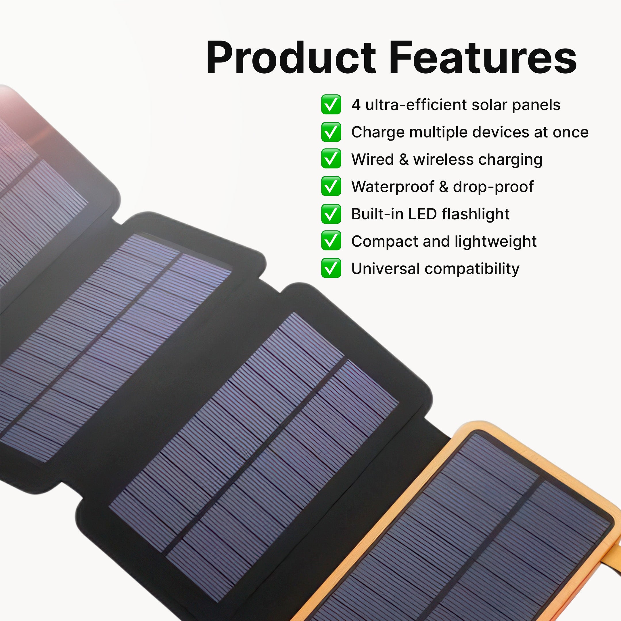 SolaBank Fold Wireless Charging Powerbank 10000mAh