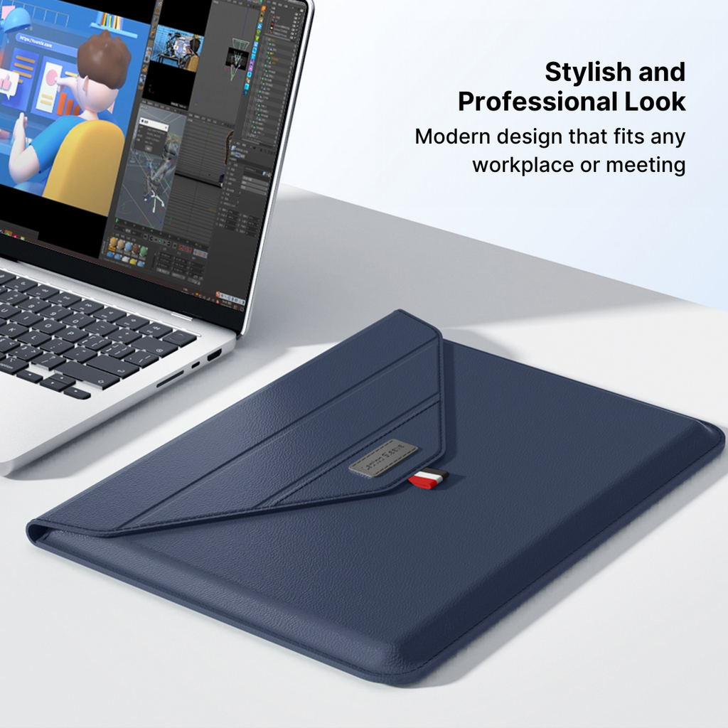 UltraSlim Laptop Sleeve with Triangle Support Stand