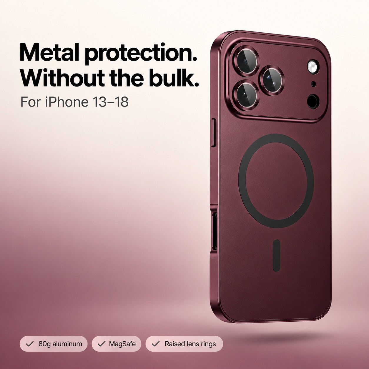 iPhone Metal Case with Camera Guard