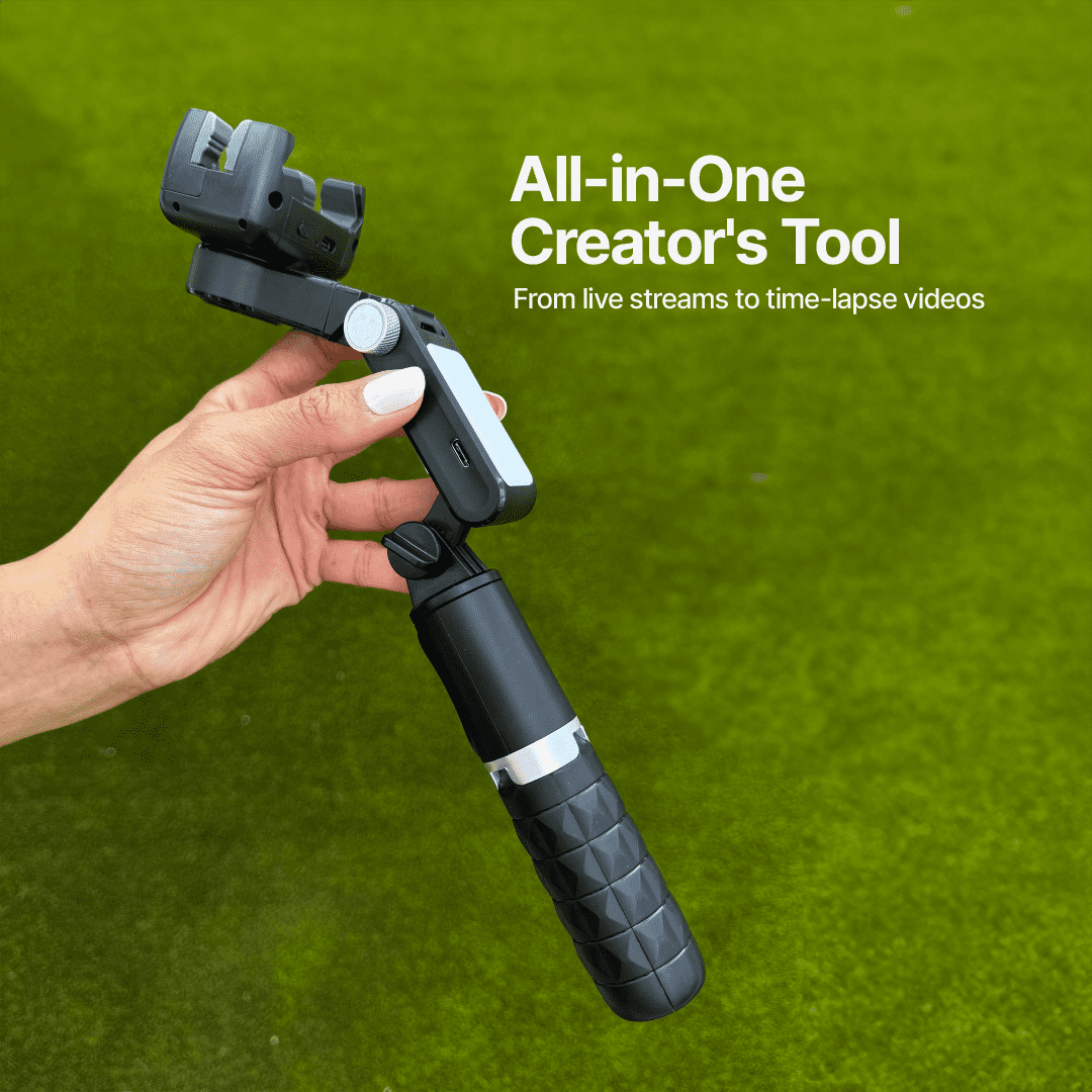 AutoFocus Tripod for Creators (360, Face Tracking, Selfie Stick, Light ...