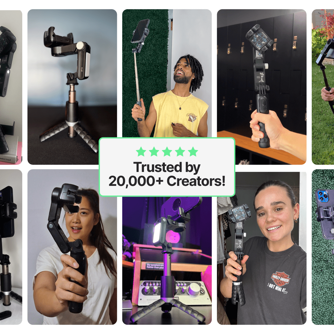 AutoFocus Tripod for Creators (360, Face Tracking, Selfie Stick, Light – BlueBolt Chargers AutoFocus Tripod for Creators (360, Face Tracking, Selfie Stick, Light – BlueBolt Chargers