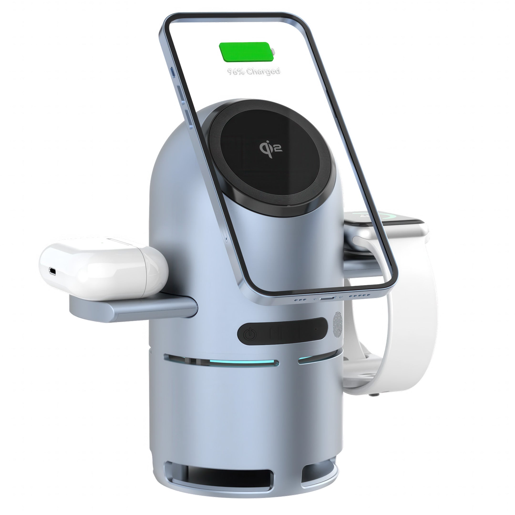 4-in-1 MagSafe Wireless Charging Station with Bluetooth Speaker