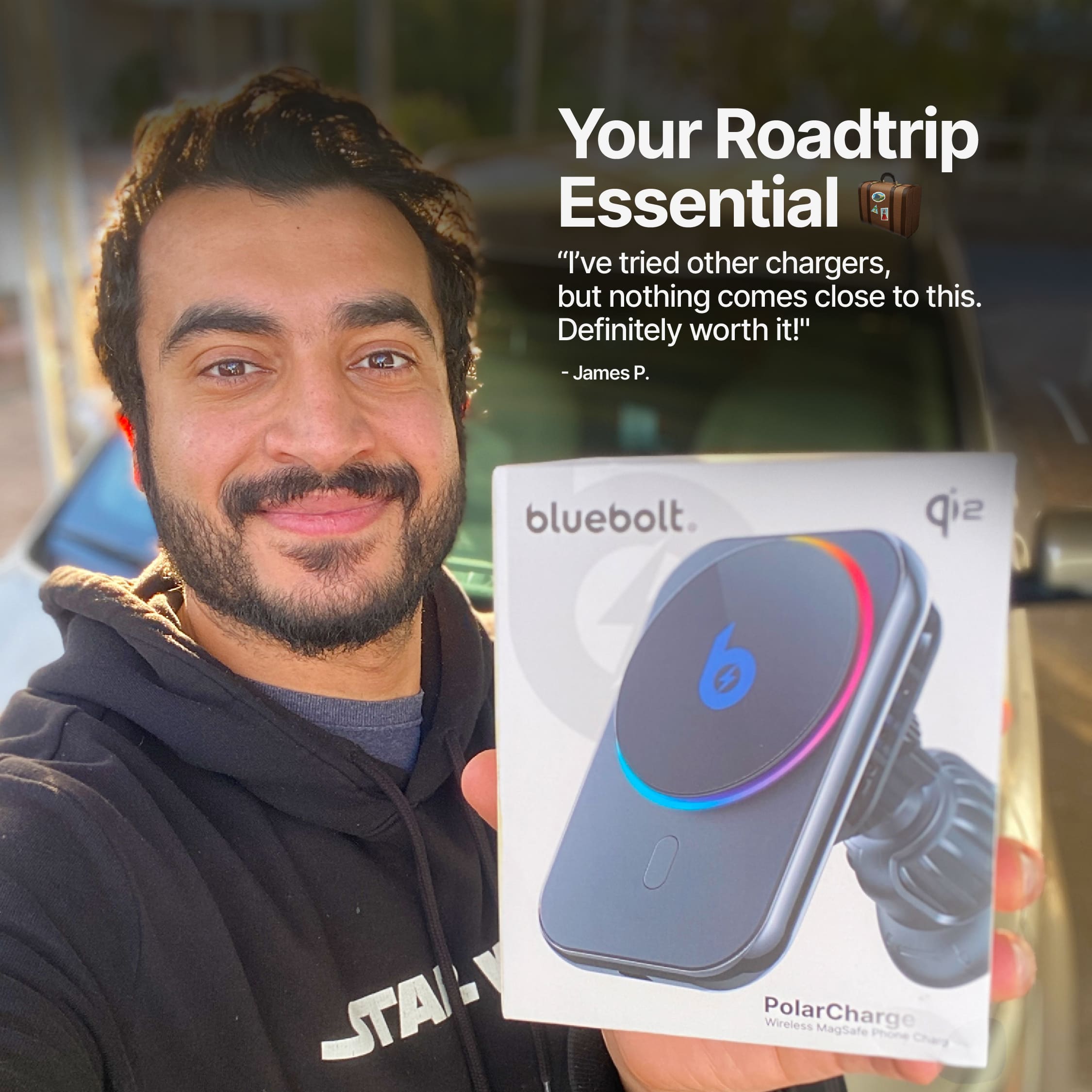 PolarCharge Qi2 Wireless MagSafe Phone Charger