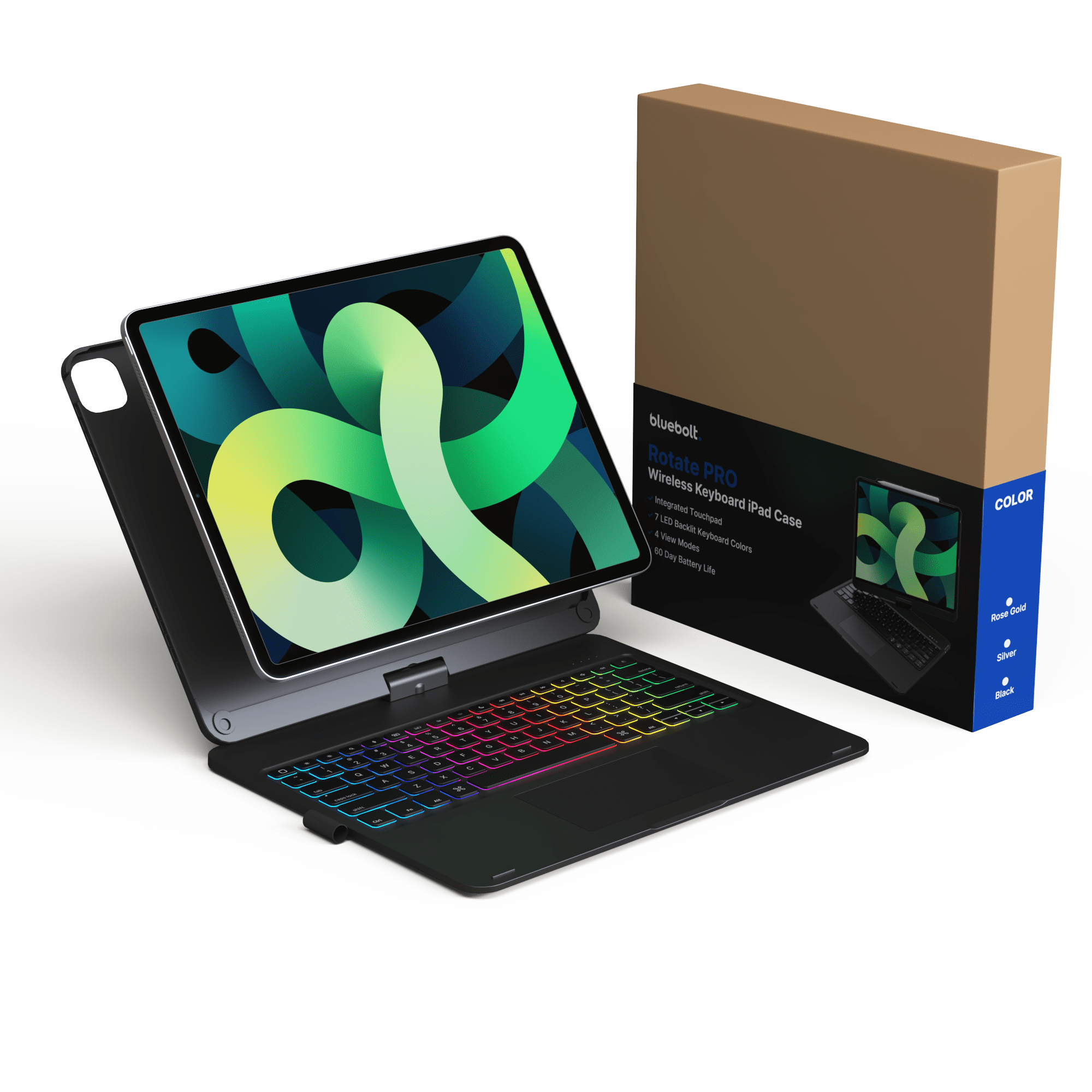 Navitech Rotational Bluetooth Keyboard Case Compatible With TECLAST