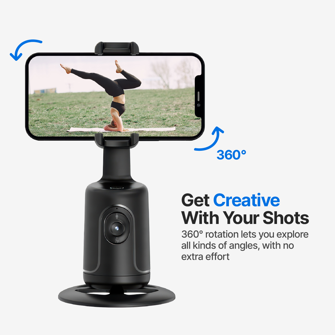 Smart360 AI Motion-Tracking Phone Camera Mount