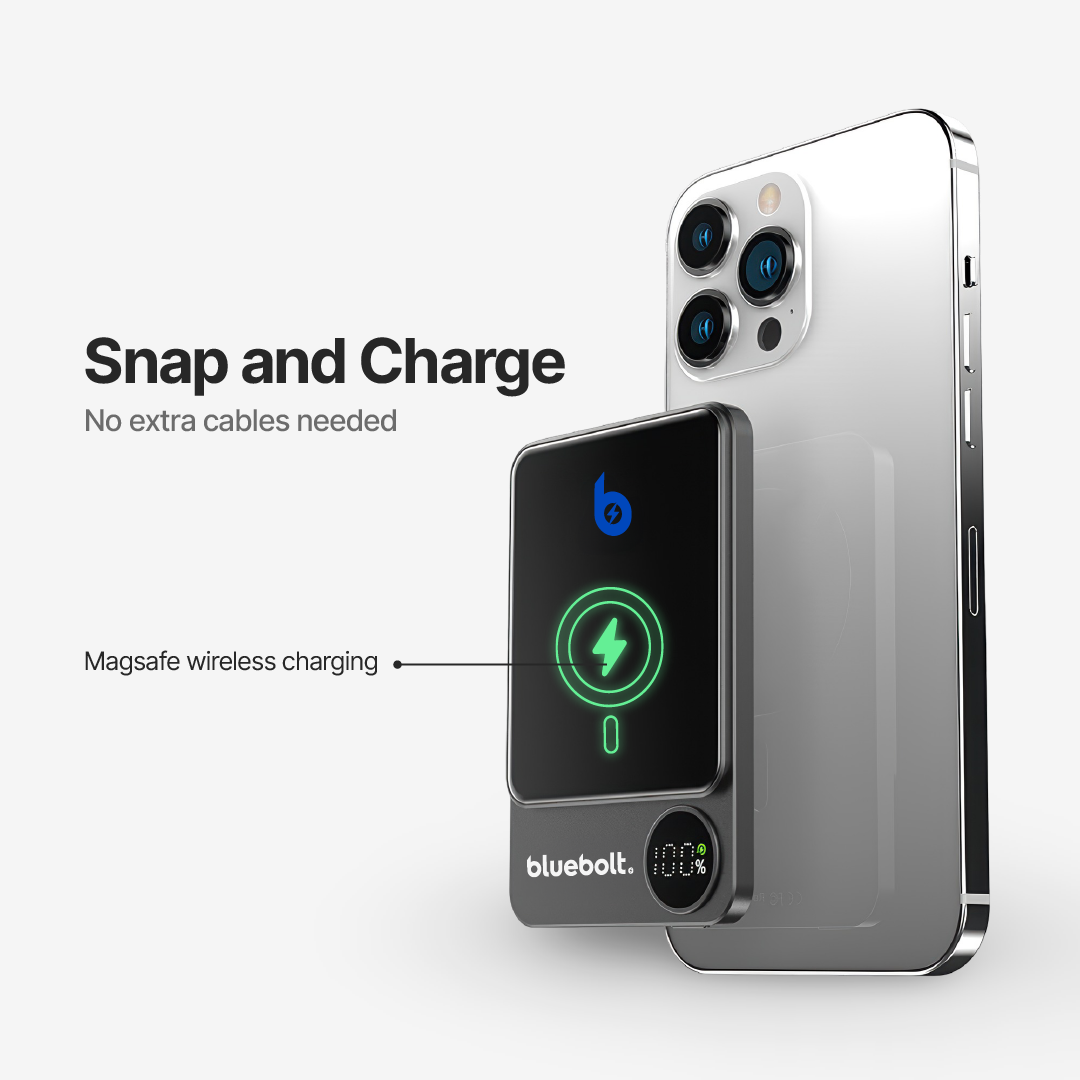 Ultra Thin Power Bank 20W Magnetic Wireless Charging – BlueBolt Chargers