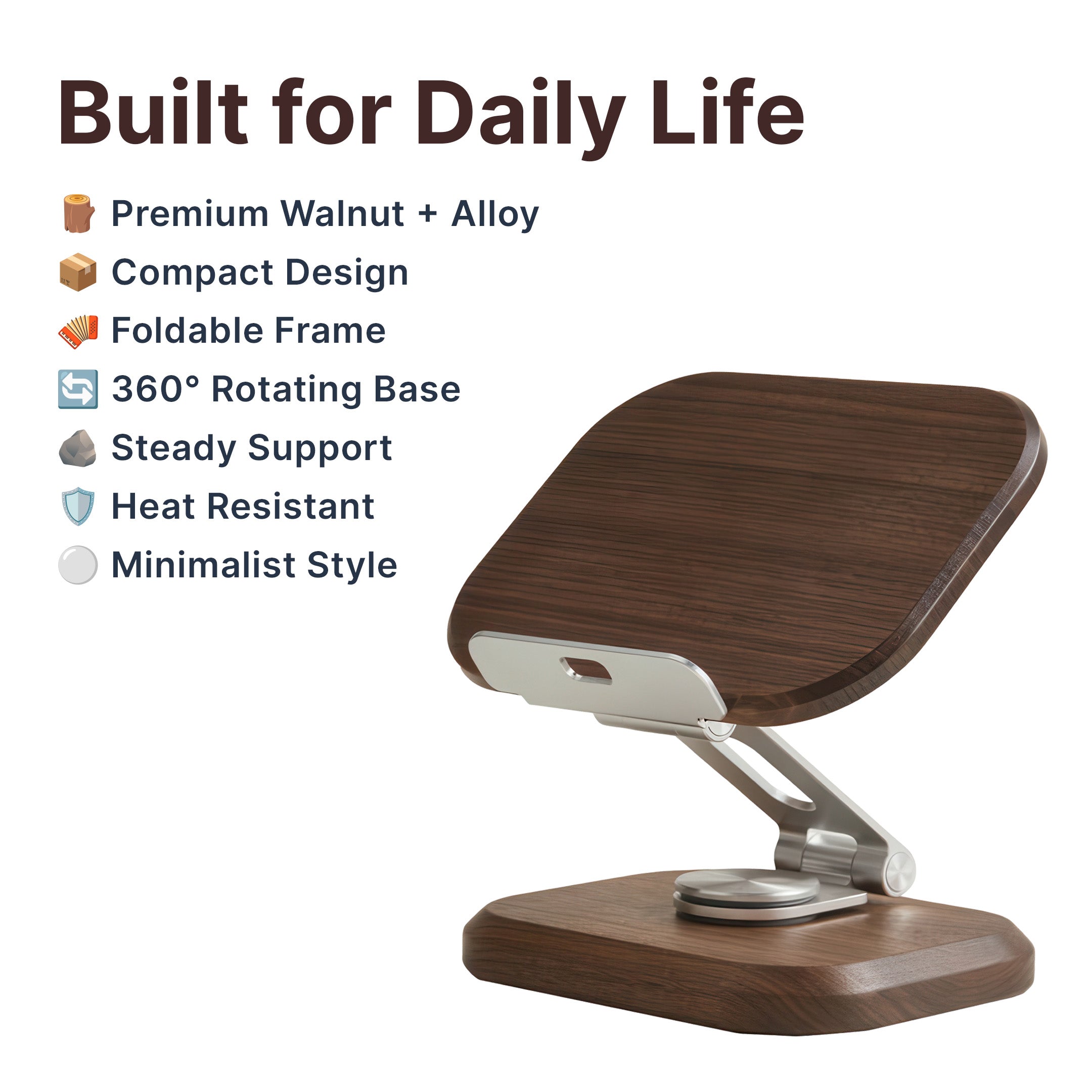 Wooden Phone and Tablet Stand