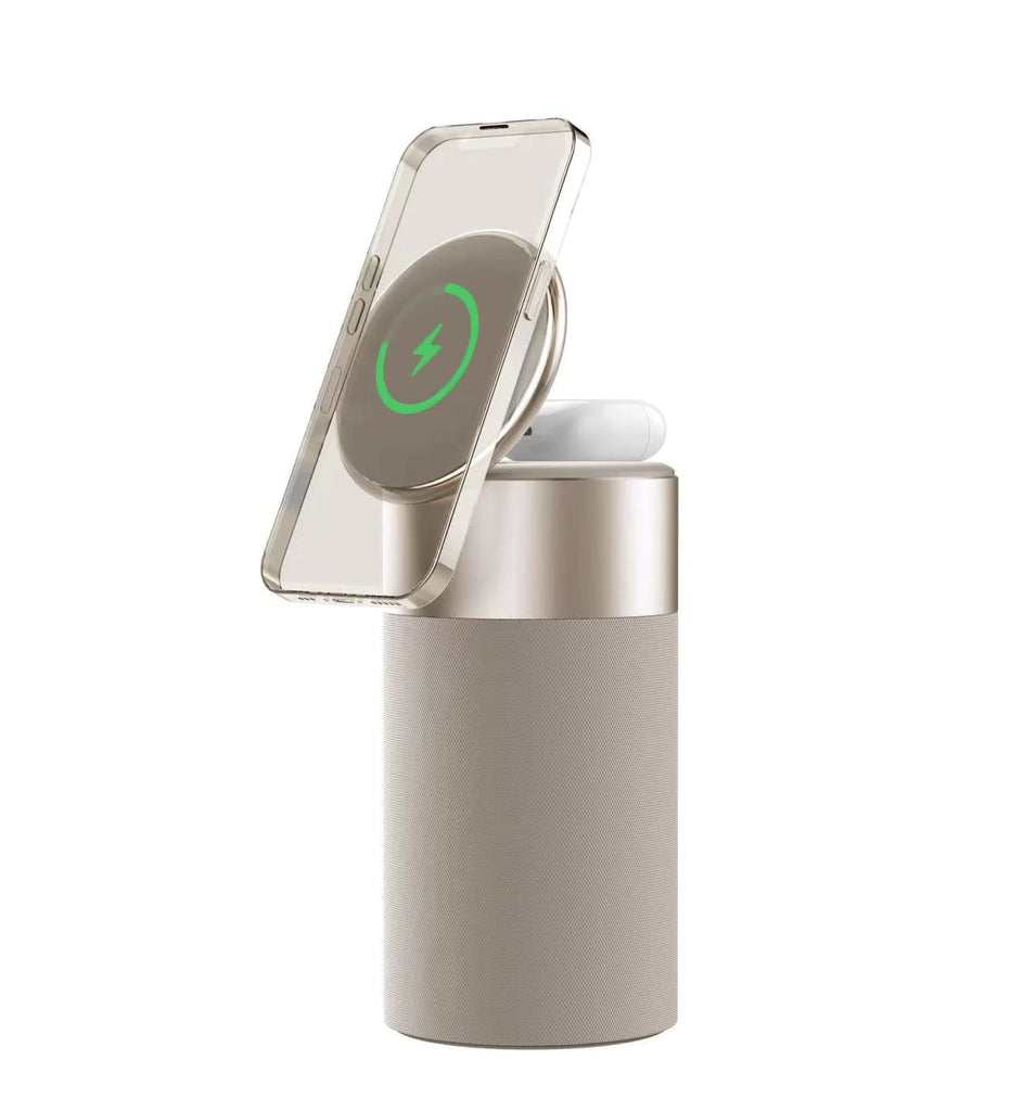 3-in-1 Wireless Charging Hub, Bluetooth Speaker & Night Light
