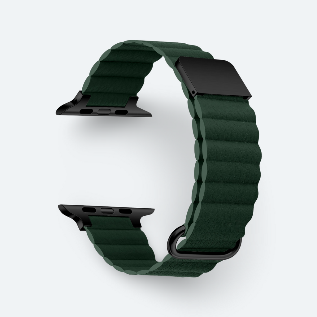 Magnetic Leather Apple Watch Strap