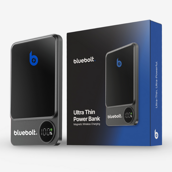 Ultra Thin Power Bank 20W Magnetic Wireless Charging – BlueBolt Chargers