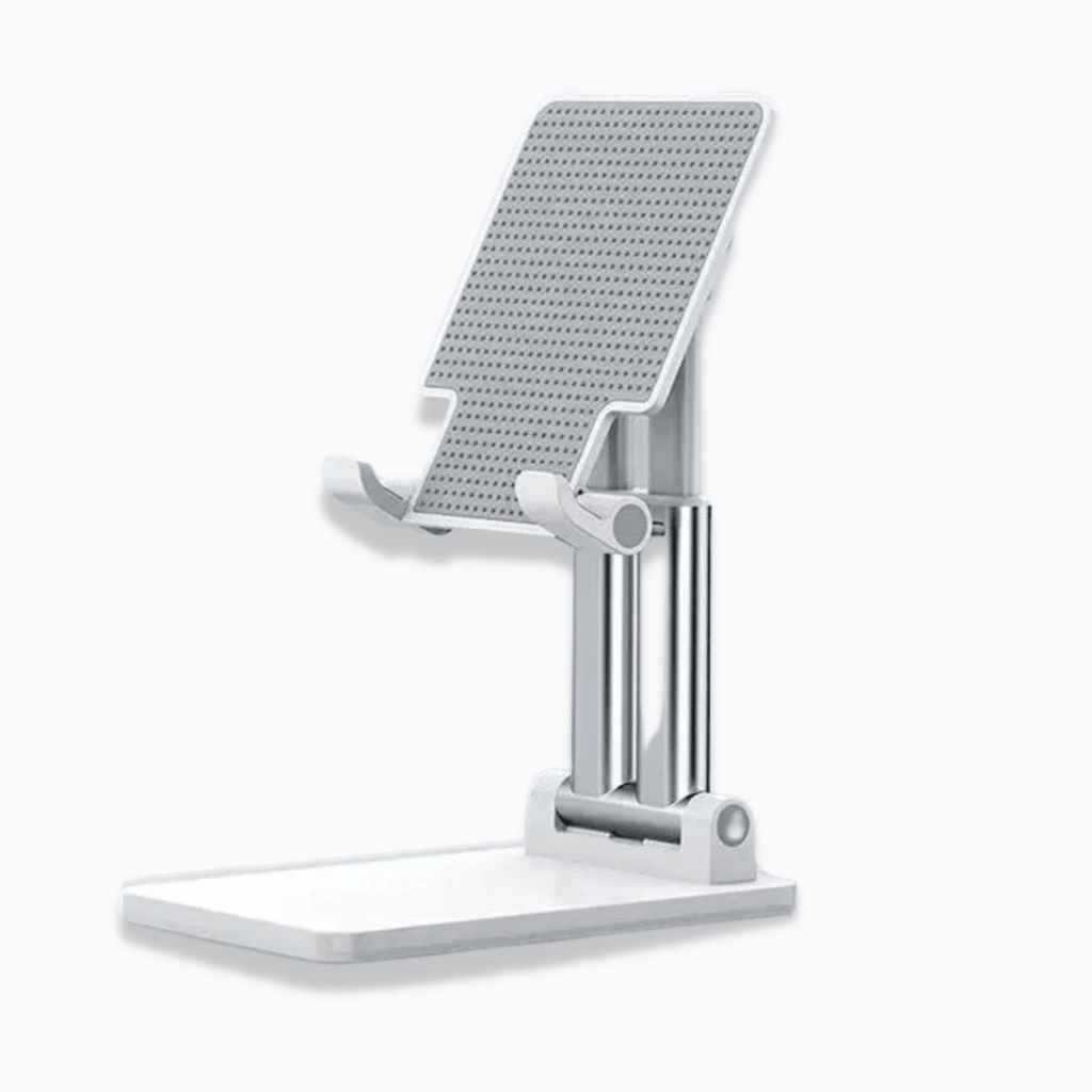 iPhone Stand in White, Compatible with All Phone Sizes and Models, Portable, Comfortable and Easy to Use, BlueBOLT