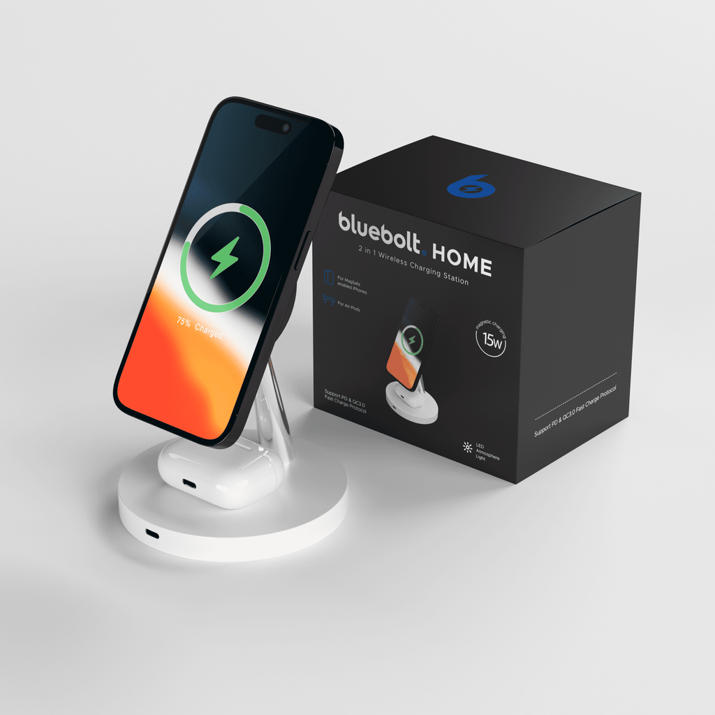 2 in 1 Wireless Charging Station