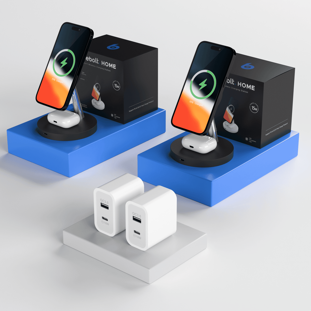 2 in 1 Wireless Charging Station Double Bundle
