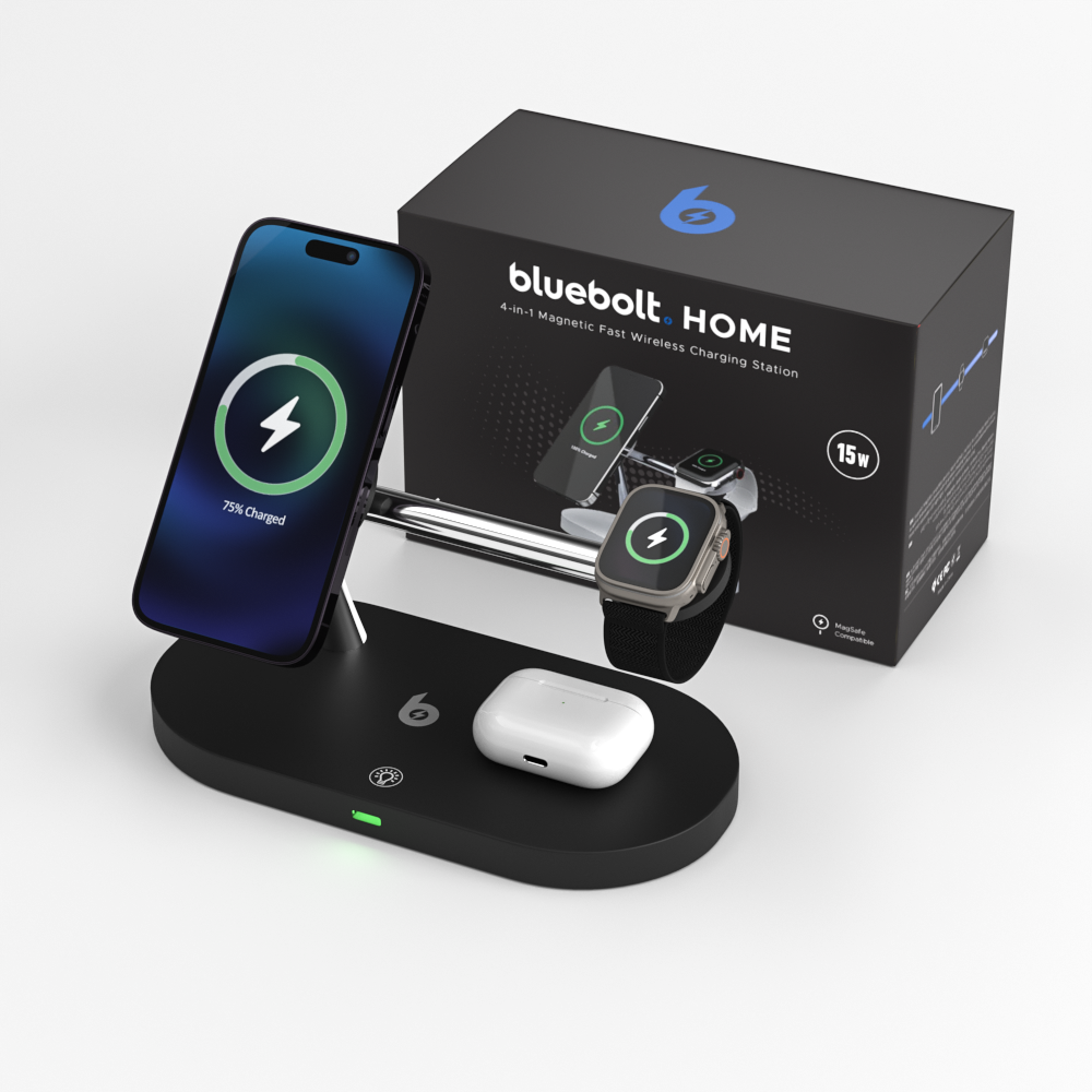 4-in-1 MagSafe Wireless Charging Station – BlueBolt Chargers