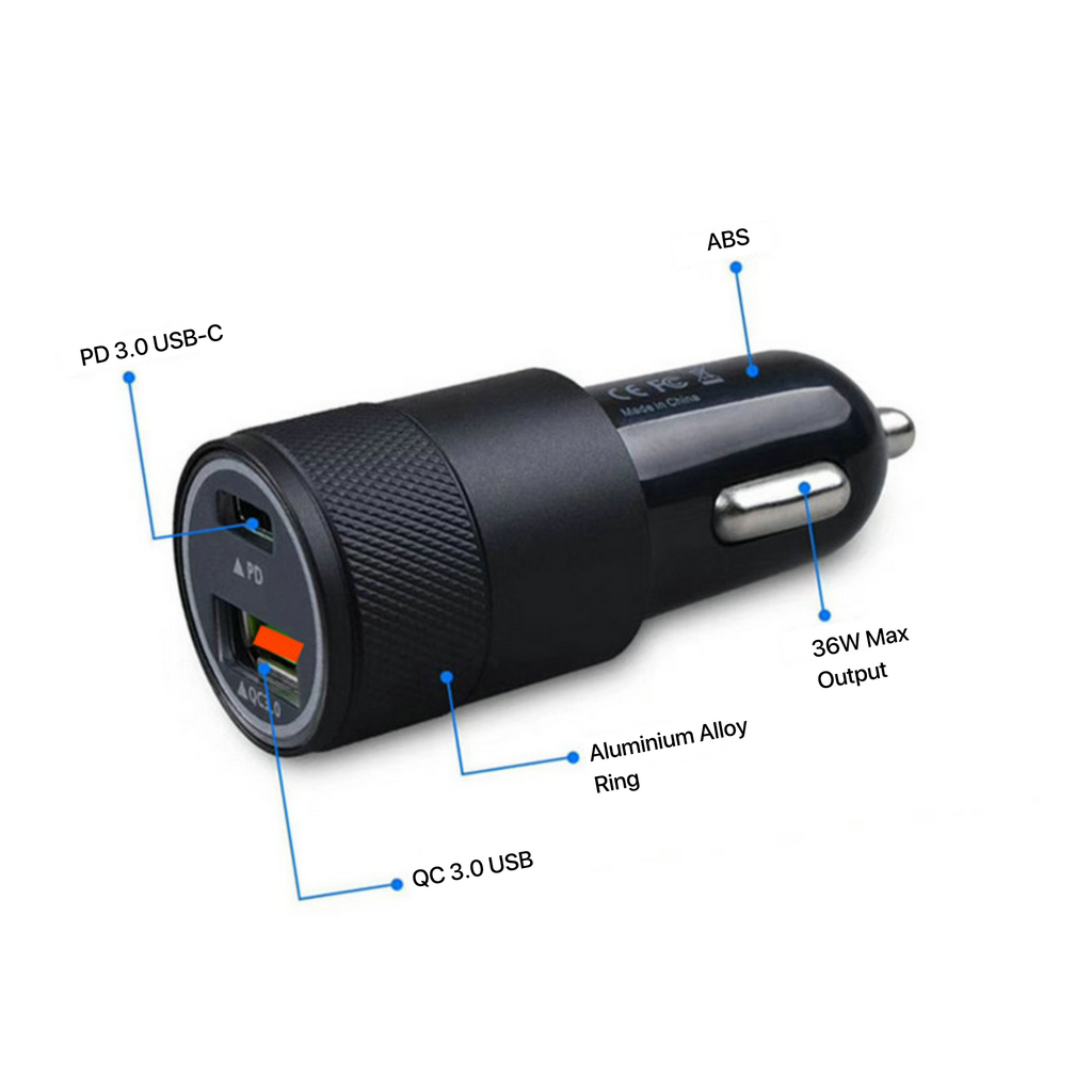 18W Fast Charge Car Adapter